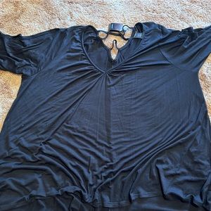 Black colder shoulder shirt